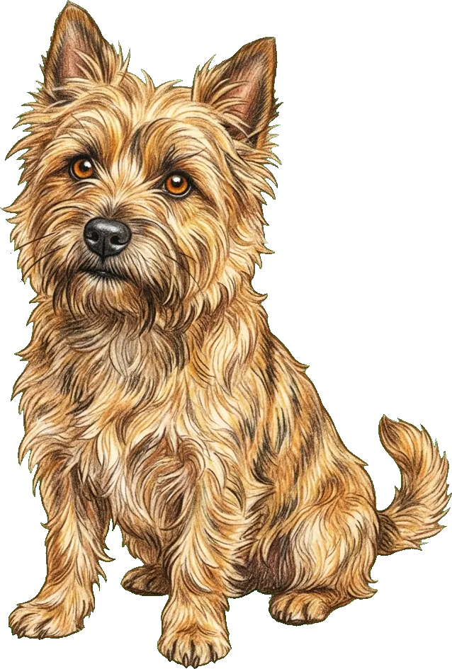 Coloured-pencil illustration of the Cairn Terrier