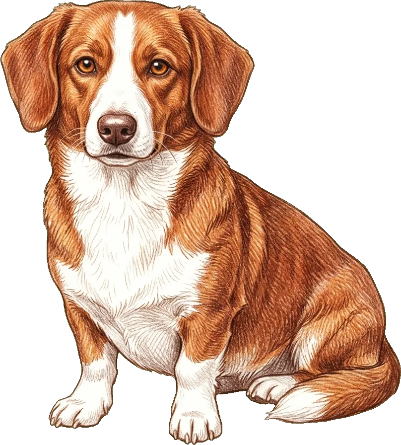 Coloured-pencil illustration of the Drever